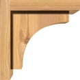 thumbnail image 3 of 7 1/2"W x 8"D x 8"H Huntington Smooth Corbel w/Backplate, Western Red Cedar, 3 of 9
