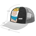 thumbnail image 2 of Adventure Time Adult Baseball Cap Adjustable Sun Visor Hat Prints Trucker Hats Skull Cap Headwear for Men Women, 2 of 6