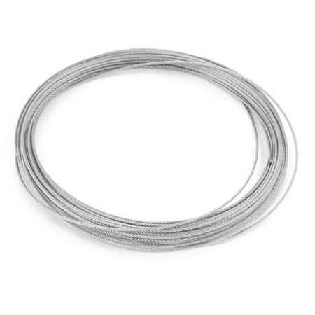 

Giablole Hoisting 7x7 1.2mm Diameter Stainless Steel Flexible Wire Rope 32.8Ft