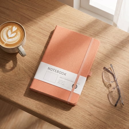 A5 Hardcover Notebook With Elastic Band Lined Journal Portable Writing Notepad Office Business Daily Planner Notebook for Office Business Daily Use