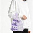 thumbnail image 2 of Unique Bargains 1 Pc Knitted Wrist Bag Star Gift Bag Purple, 2 of 5