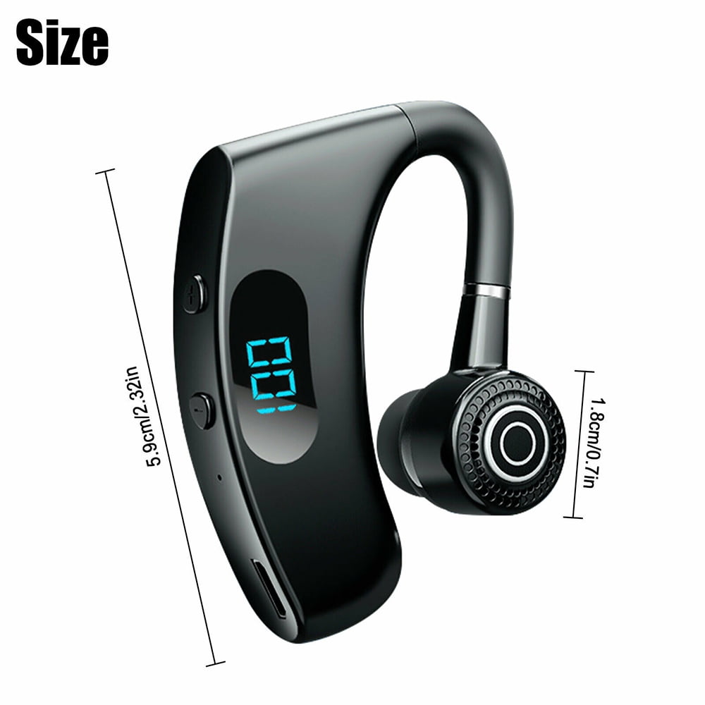 Bluetooth Headset, Wireless Earpiece V5.2 Ultralight Hands Free Business Earphone with Mic for Business/Office/Driving (Without Charging Case)