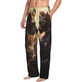 thumbnail image 6 of Fuzoiu Romantic Flower Lion Couple Print Men's Pajama Pants,Lounge Pants for Men,Lounge PJ Bottoms,Sleepwear Pants with Drawstring Pockets -Medium, 6 of 6