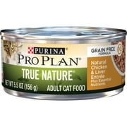 (24 Pack) Purina Pro Plan Grain Free Cat Food Wet Pate, Natural Chicken and Liver Entree, 5.5 oz. Cans