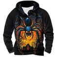 thumbnail image 1 of Pisexur Sweat à Capuche Confortable pour Hommes, Manches Longues, Mode avec Poches, Imprimé, Jaune, P, 1 of 3