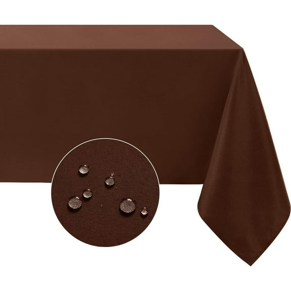 Rectangle Tablecloth Spring, Waterproof & Stain Resistant Table Cloths Wrinkle Free Fabric Washable 210GSM Polyester Table Cover for Spring/Party/Outdoor - 60 x 84 inch, Sage Green