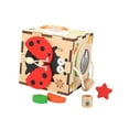 thumbnail image 4 of Caja de clasificación de forma de madera Montessori, desarrollo de juguetes, habilidades motoras finas multifunción, caja de actividades para bebés para Animal Salvador Dali juego de clasificación de formas, 4 of 10
