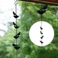 thumbnail image 3 of Dserhfy 60/80/100CM Iron Bird Rain Chain Heavy Duty Metal Outdoor Garden Hanging Rain Catcher Cups Outside Gutters Downspouts Replacement Decorative Rain Chain, 3 of 8