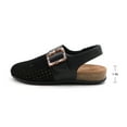 thumbnail image 5 of Women's Cushioned Genuine Leather Perforated Slingback Buckle Comfort Clogs Cork Footbed, 5 of 6