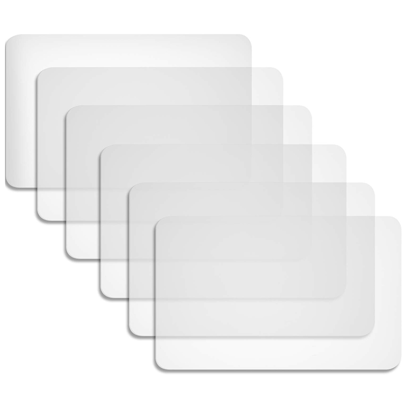6 Pieces Plastic Placemats Table Mats Heat Resistant Placemats Dining Mats for Table, Dining