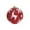 Red, variant on TanSiDing 1pcs Festive Glitter Snowflake Hanging Ball Ornament, Shimmering Foam Christmas Tree Decoration with Snow Scene Design for Holiday Home Party Decor 8cm