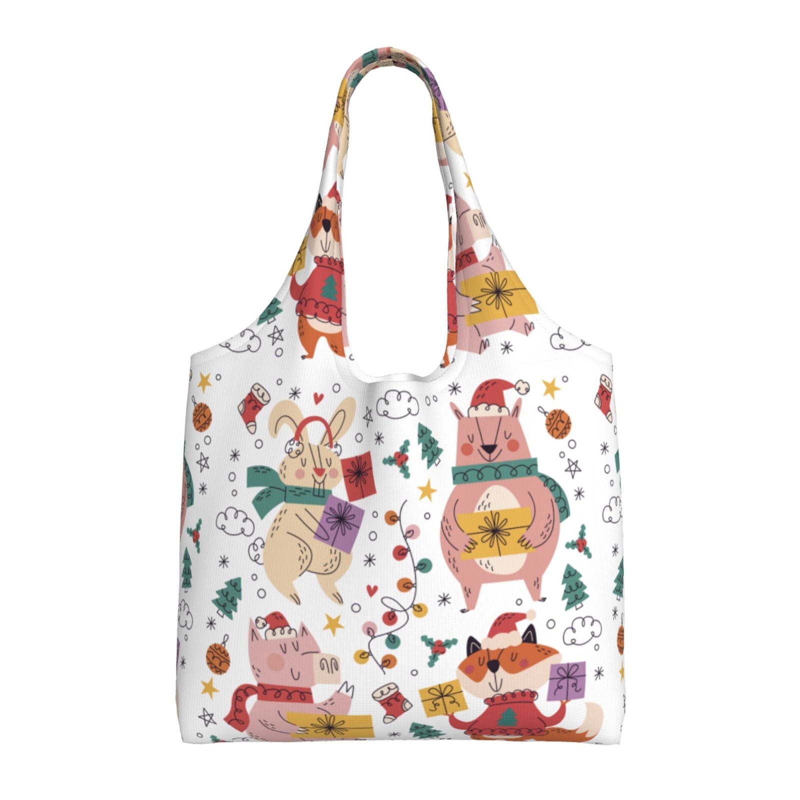 Canvas Tote Bag For Women - Large Reusable Shopping Bag, Aesthetic Shoulder Bag - View #8