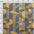 thumbnail image 3 of oneOone Polyester Spandex Yellow Fabric Geometrical Fabric For Sewing Printed Craft Fabric By The Yard 56 Inch Wide, 3 of 4