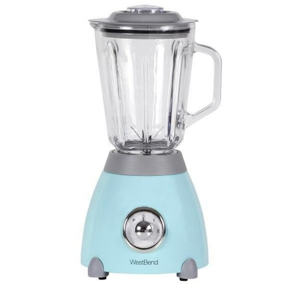 West Bend retro-style blender, 1.4L., Glass Jar, Blue
