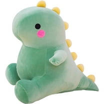 Cute Fat Dinosaur Plush Toy - 10 Inch Soft Plush Dino Stuffed Animal for Kids | Perfect Birthday Gift for Boys & Girls | Green Dinosaur Stuffed Animal