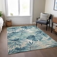 thumbnail image 6 of Addison Rugs Chantille Indoor/Outdoor Transitional Floral Teal Machine Washable Rectangle Rug, 10' x 14', 6 of 8