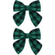 thumbnail image 1 of Pinzas para el pelo navideñas para niñas, pasadores a cuadros, accesorios con horquillas de cocodrilo, regalos, color verde, 1 of 5