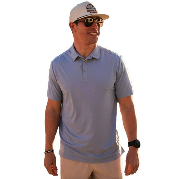 Burlebo Men's Performance Short Sleeve Polo Golf Shirt.