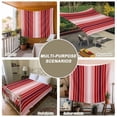thumbnail image 6 of Red Vertical Striped Large Tapestry for Bedroom Wall Hanging Tapestry,Farmhouse Minimalist Abstract Lines Ceiling Backdrop Tapestries Poster Blanket Wall Decor for Teens Room Living Room 100" x 59", 6 of 8