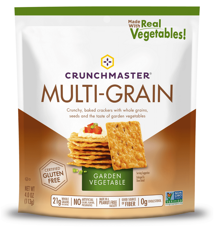 (Price/Case)Crunchmaster Multi-Grain Crackers Roasted Vegetable Case 12 4Oz Bags