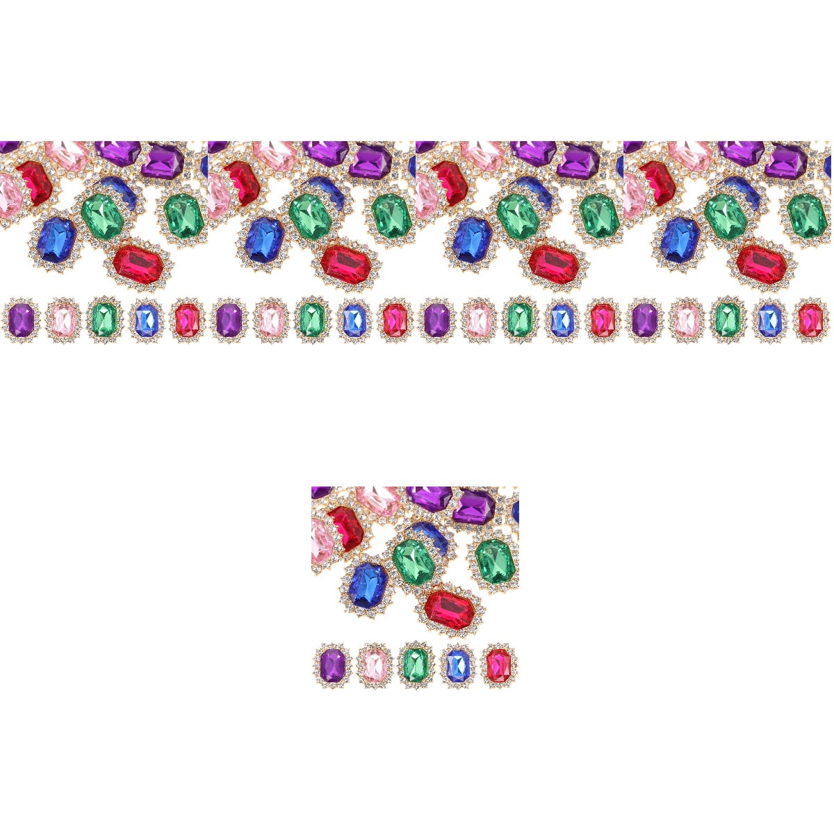Worgeous 100 pcs Decorative Shoe Lace Rhinestone Clips Jewelry Accessories for Shoes, Boots, Sneakers, Craft and Decoration