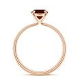 thumbnail image 3 of 1.5 CT Oval Shaped Garnet Solitaire Ring for Women in Sterling Silver / Rose Gold Plated| 8x6mm January Birthstone, Birthday, Engagement, Wedding Jewelry Gift Ring Size 5, 3 of 4