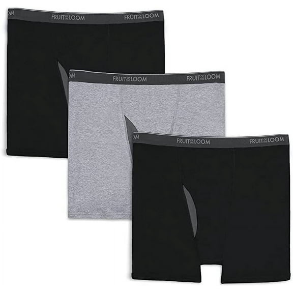 Fruit of the Loom Premium Big Men's CoolZone Fly Boxer Briefs, 3-Pack