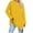 Yellow, variant on Fall Saving! HVOBTTY Women's Long Sleeved Pullover T Shirts, Fall Tops for Women, Women's Casual Solid Color Crew Neck Loose Lightweight T Shirt Blue, L