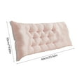 thumbnail image 4 of Clearance! Headboard Pillow Upholstered Wall Mounted Headboard Dorm Bed Large Bolster Headboard Positioning Support Reading Pillow Cushion 20"x47" E, 4 of 5