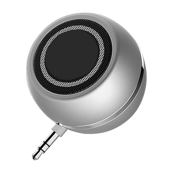 Haut-parleur Externe de Subwoofer Mini-Connecteur Audio de Téléphone Portable Argent