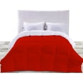 thumbnail image 1 of BedDecor 300 GSM 1Pcs Reversible Solid (Blood Red, Oversize King) 100% Egyptian Cotton Base Comforter, 1 of 8