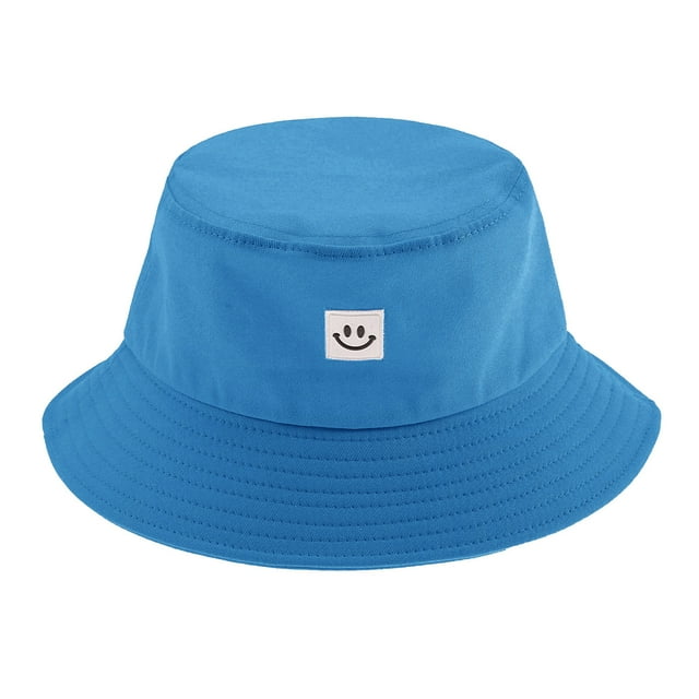 Sombrero de mujer Sombrero de pescador Smiley Face Sunbonnet MABOTO Azul