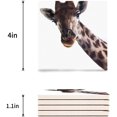 thumbnail image 3 of RYLABLUE Giraffe Set of 8 Coaster for Drinks, Absorbent Ceramic Stone Coasters Cup Mat with Cork Base for Home Kitchen Room Coffee Table Bar Decor, 3 of 4