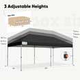 thumbnail image 3 of Quictent 10x20 ft Pop up Canopy with Mesh Window Sidewalls Ez up Canopy Tent Instant Shelter for Outdoor, Black, 3 of 6