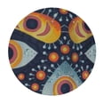 thumbnail image 4 of BANET Halloween Tablecloth Retro  Style Halloween Elements Tablecloth Washable Round Tablecloth Reusable Table Cloth for Home Party Dining Table Decor 42"-46, 4 of 8