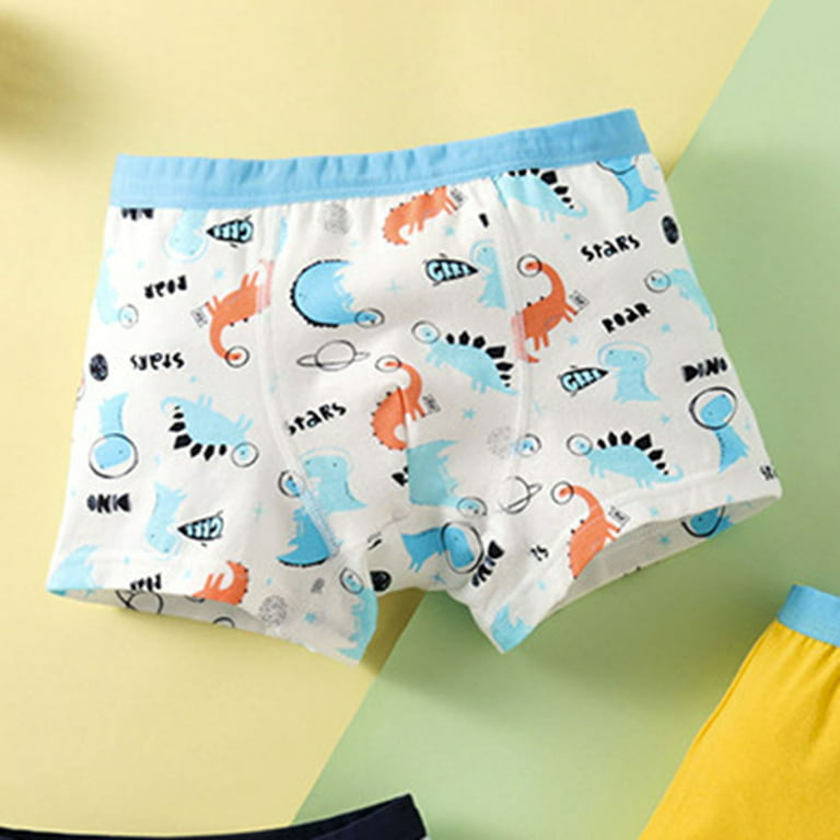 Kids Cartoon Printed Boxer Briefs Girls Underwear Shorts Comfy Underpants