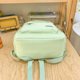 thumbnail image 5 of Mochila escolar informal Mochila de nailon Mochila estilo preppy con varios bolsillos (verde) Sywqhk Para Estrenar, 5 of 9