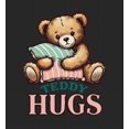 thumbnail image 2 of Teddy Hugs Youth Black Long Sleeve Hoodie-Small, 2 of 6