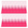 Uxcell 13cm/5 Inch Bookmark Tassels, Soft Silky Floss Cord Loop Mini Tassels for Craft DIY Rose Red 100 Pack