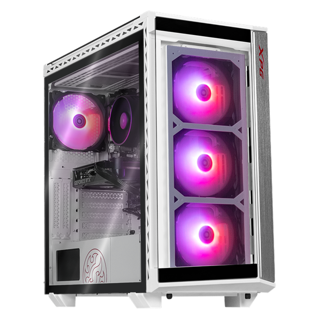 Xtreme PC Gaming XPG Geforce RTX 4060 AMD Ryzen 7 5700 32GB SSD 1TB WIFI Battlecruiser White blanco