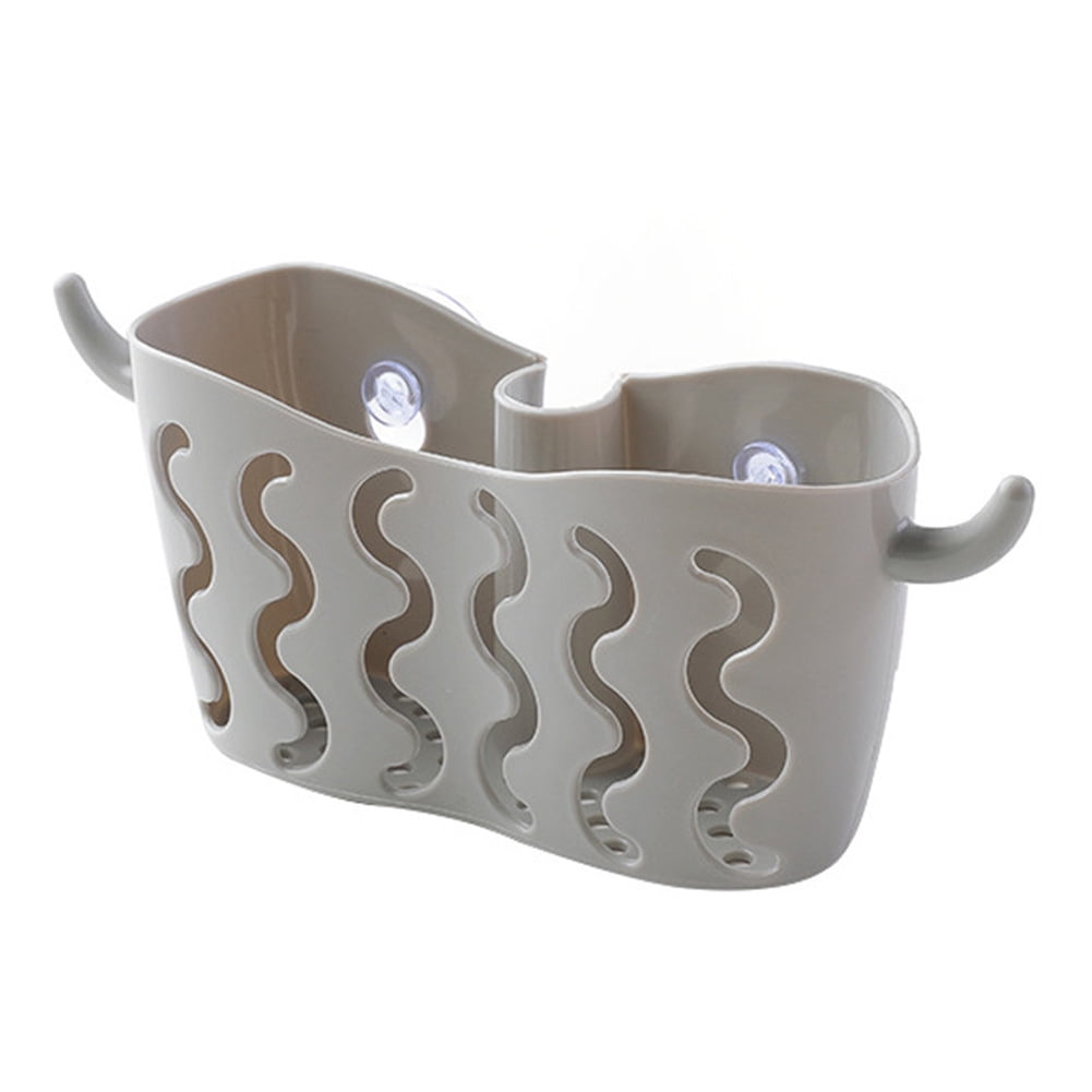 Arrival Hole Free Suction Cup Storage Hanging Basket Faucet Dish Washing Sponge Drain Basket For Bathroom Kitchen Storage Shelf Rack For Home Living Walmart Com Walmart Com