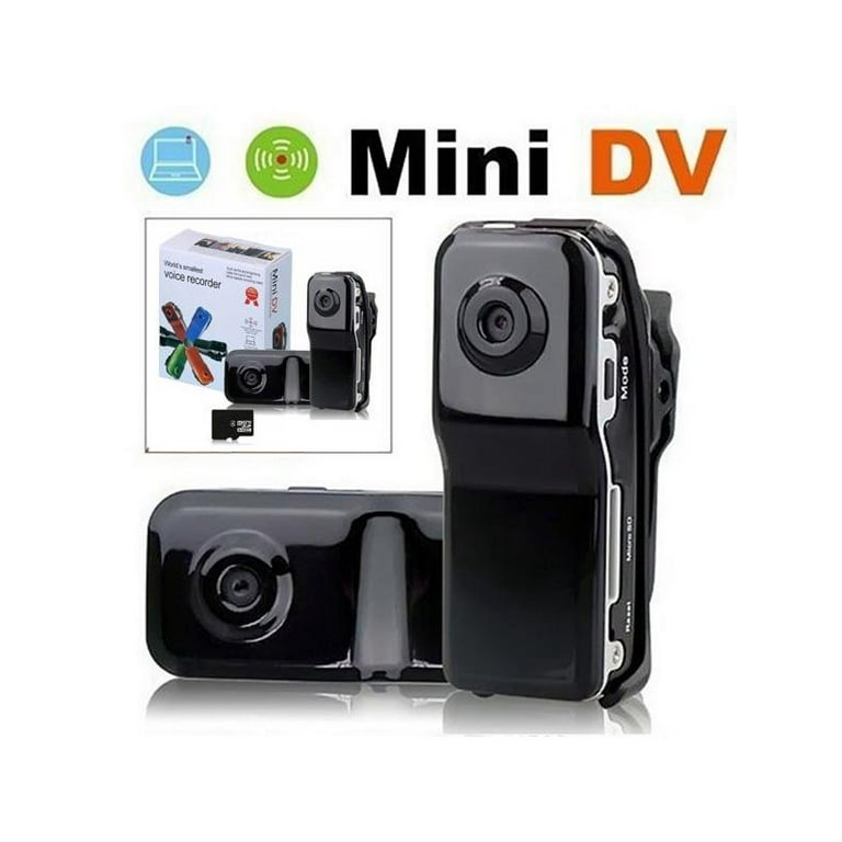 violación Ten confianza maquinilla de afeitar Portable MD80 Mini DV Miniature Camera Digital Video Recorder Black -  Walmart.com
