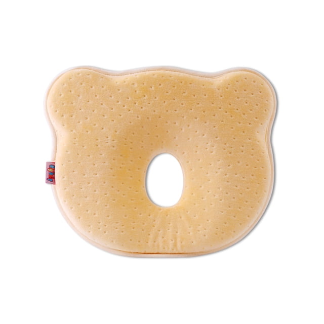 Almohadas para bebés Cojín moldeador Protección para la cabeza plana para recién nacidos Seguridad de enfermería 0-12 meses Posicionador para niños pequeños para el hogar Amarillo Noticed BA000364-02