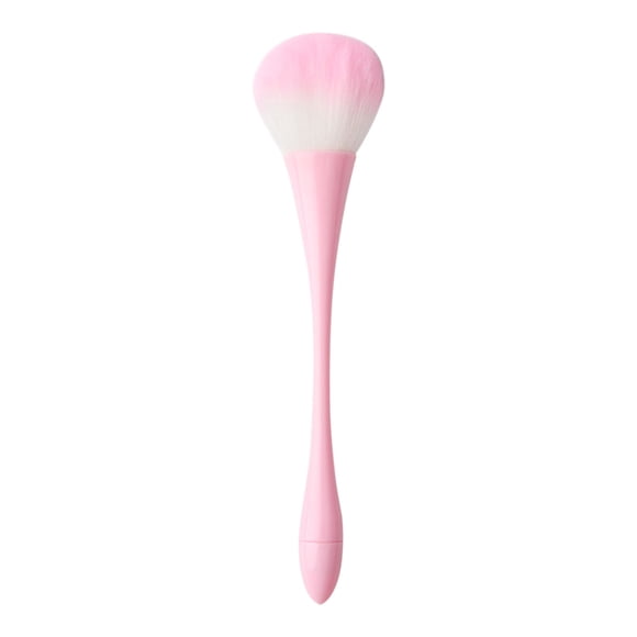 Fiudx Folletos de Maquillaje Ergonómica En S, Esmalte de Uñas, Mango de Madera, Ideal para Aplica Rubor y Corrector, para Personal Profesional, Tamaño Compacto Ideal para Viajes.
