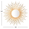 thumbnail image 3 of Safavieh Naya 35 in. Radiant Lines Round Sunburst Mirror, 3 of 6