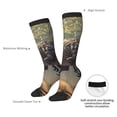 thumbnail image 4 of JUNZAN Fun Novelty Knee Warmer High Socks Jungle Dinosaur Design, 4 of 6