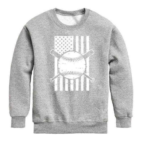 Instant Message - Baseball Flag - Kids Crew Fleece
