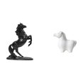 thumbnail image 1 of Figura Decorativa De Porcelana Con Forma De Caballo, Ideal Para Dormitorio, Sala De Estar, Oficina, Armario, Chimenea, Mesa O Paisaje., 1 of 8