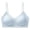 Blue bra for women, variant on Wireless Bras for Women No Underwire Thin Strap Lace Banding Ribbed V Neck Seamless Comfort Breathable Everyday Solid Color Bra