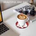 thumbnail image 6 of Red Christmas Coasters Set of 6, Absorbent Coasters for Drinks, Snowman Gifts Xmas Tree Winter Snowflake Coaster for Desk Coffee Table Protection, Home Decor House Warming Gifts 4", 6 of 8